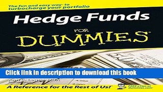 Download Book Hedge Funds For Dummies PDF Online