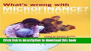 Download Books What s Wrong with Microfinance? PDF Free