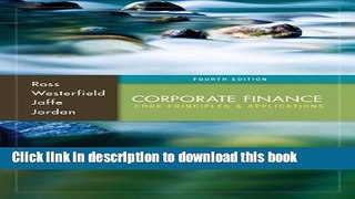 Read Book Corporate Finance: Core Principles and Applications (McGraw-Hill/Irwin Series in