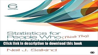 Read Statistics for People Who (Think They) Hate Statistics PDF Free