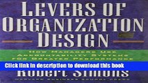 Download Book Levers Of Organization Design: How Managers Use Accountability Systems For Greater