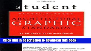 Download Architectural Graphic Standards  Ebook Online