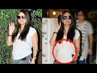 Pregnant Kareena Kapoor BABY Bump Caught On Camera
