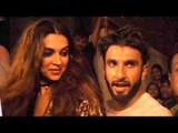 Ranveer Singh & Girlfriend Deepika Padukone leave TOGETHER From A Bollywood Party