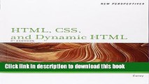 Download New Perspectives on HTML, CSS, and Dynamic HTML E-Book Download