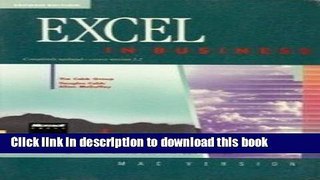 Read Excel in Business: The Complete Guide to Microsoft Excel on the Apple Macintosh/Mac Version