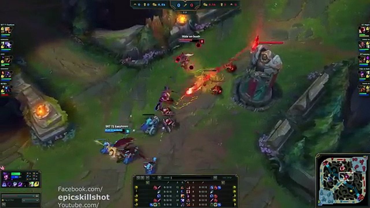 SKT T1 Faker Syndra vs Easyhoon Azir! feat. KT Ssumday Malphite - KR Soloq Challenger patch 5.18_9