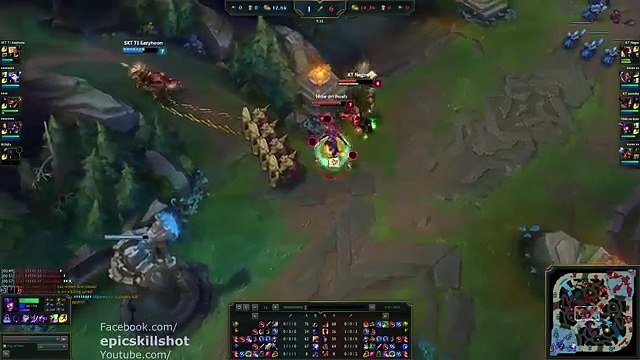SKT T1 Faker Syndra vs Easyhoon Azir! feat. KT Ssumday Malphite - KR Soloq Challenger patch 5.18_24