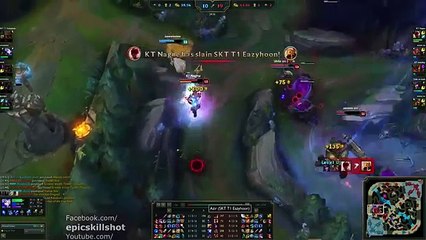 SKT T1 Faker Syndra vs Easyhoon Azir! feat. KT Ssumday Malphite - KR Soloq Challenger patch 5.18_60