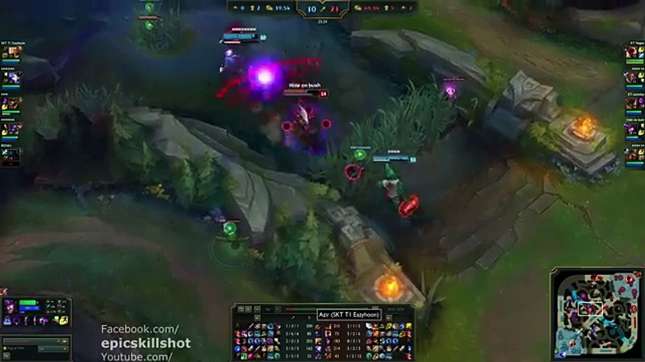 SKT T1 Faker Syndra vs Easyhoon Azir! feat. KT Ssumday Malphite - KR Soloq Challenger patch 5.18_62