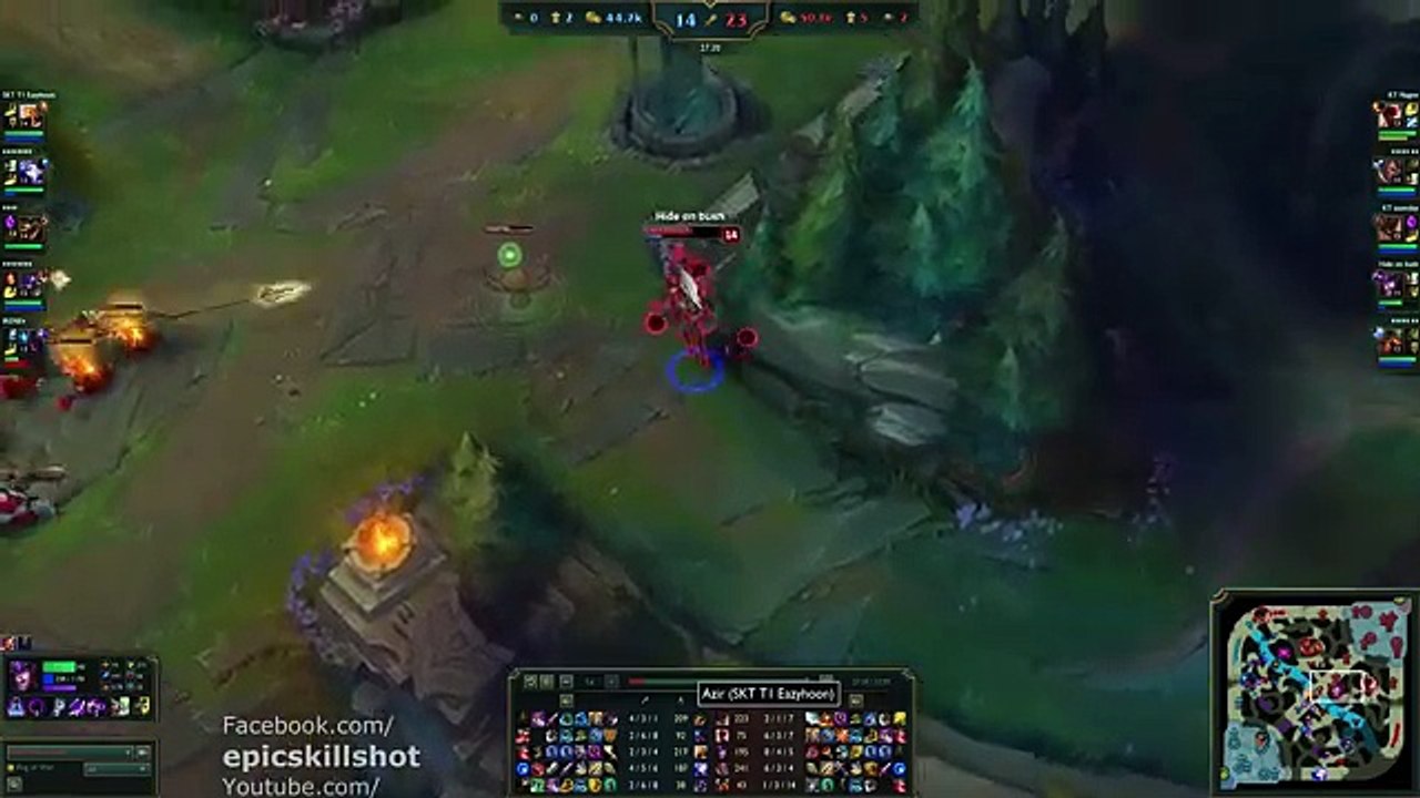 SKT T1 Faker Syndra vs Easyhoon Azir! feat. KT Ssumday Malphite - KR Soloq Challenger patch 5.18_67