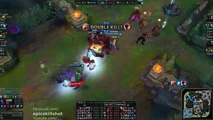 SKT T1 Faker Syndra vs Easyhoon Azir! feat. KT Ssumday Malphite - KR Soloq Challenger patch 5.18_77