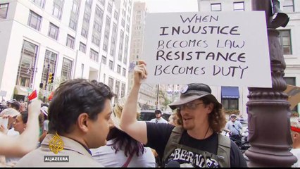 Democratic convention: Sanders' supporters hold protests