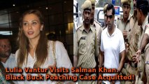 Girlfriend Lulia Vantur Visits Salman Khan | Finally Acquits Black Buck Poaching Case
