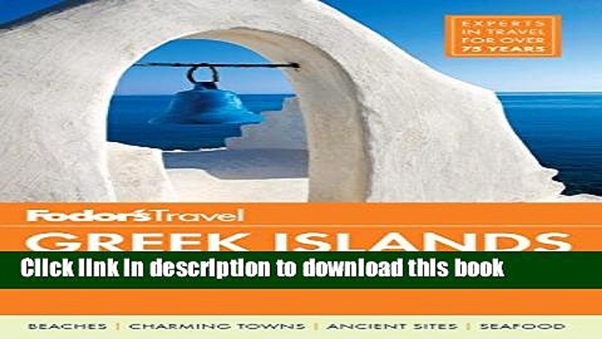 ⁣[Read PDF] Fodor s Greek Islands: with Great Cruises   the Best of Athens (Full-color Travel