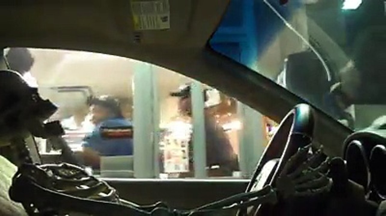 Drive Thru Skeleton Driver Prank by Penguin Magic