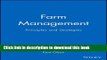 Read Book Farm Management: Principles and Strategies ebook textbooks
