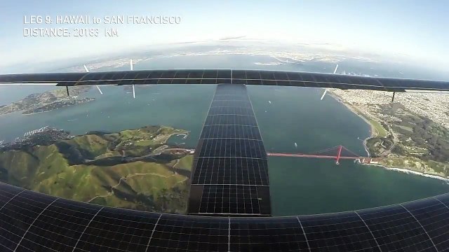 Tour du monde de l'avion solaire filmé en timelapse - Solar Impulse