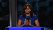 Michelle Obama gets emotional during convention speech