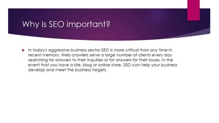 Importance of SEO in business