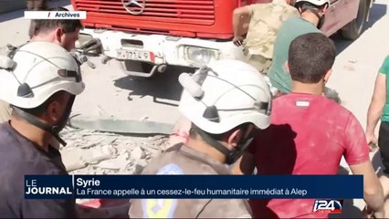 La France appelle à un cessez-le-feu humanitaire à Alep