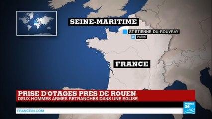 Prise d'otages dans une église : Coups de feu, des blessés : les 2 assaillants "neutralisés"