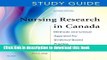 Download Study Guide for Nursing Research in Canada: Methods and Critical Appraisal for