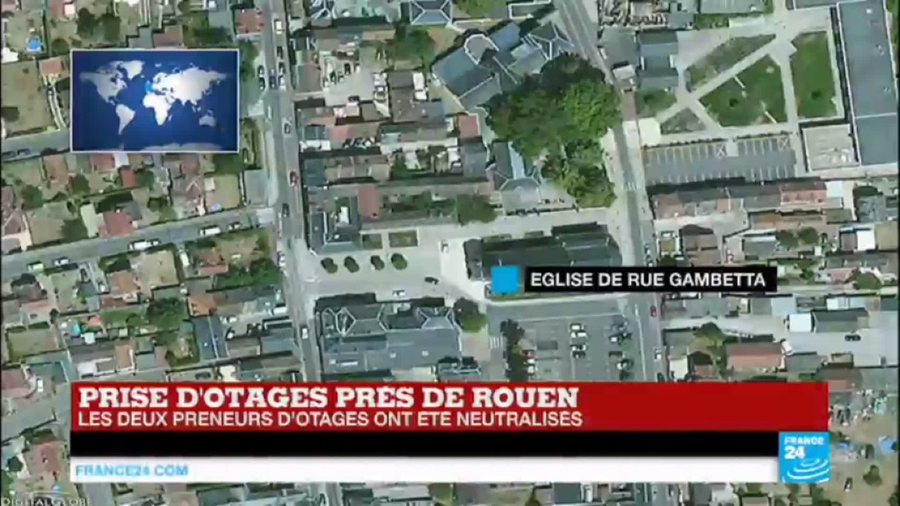 Prise d'otages dans une église : Le prêtre égorgé, une femme gravement blessée, les 2 forcenés abattus