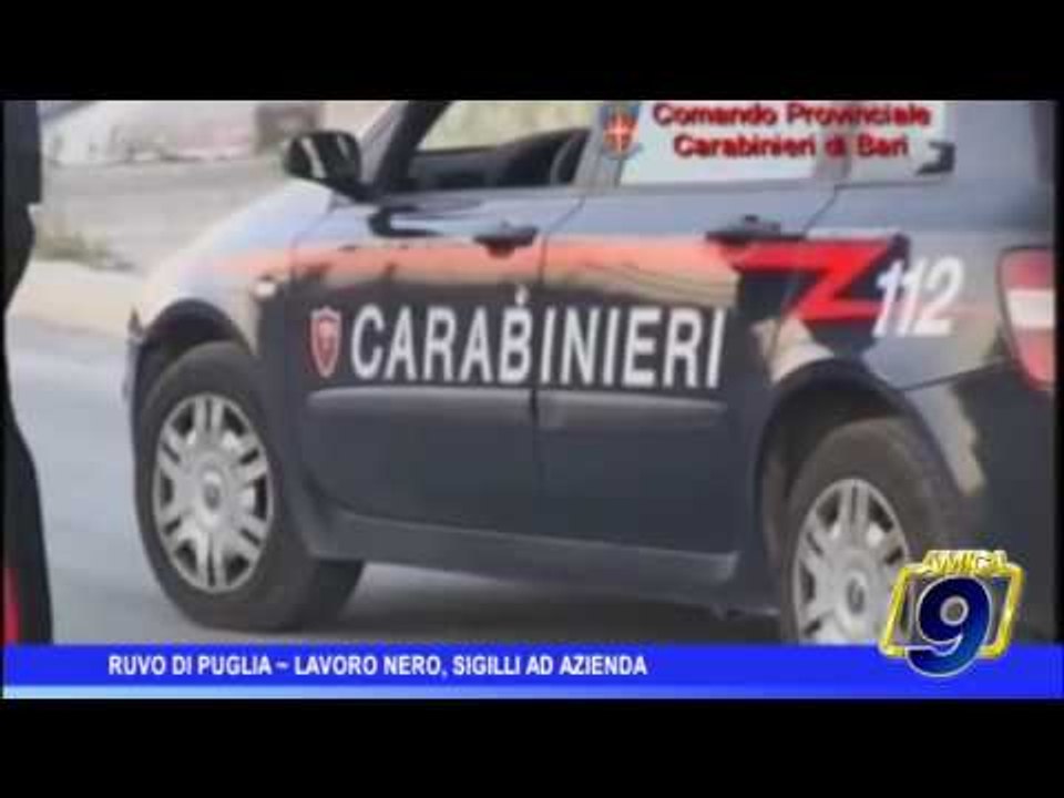 Ruvo di Puglia | Lavoro nero, sigilli ad azienda