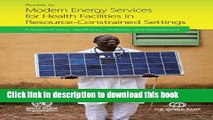 Read Access to Modern Energy Services For Health Facilities in Resource-Constrained Settings: A