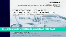 Download Safety, An Issue of Critical Care Nursing Clinics PDF Online