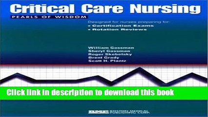 Download Critical Care Nursing Pearls of Wisdom PDF Free