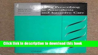 Read Drug Prescribing in Anaesthesia and Intensive Care PDF Free