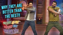 John Abraham & Varun Dhawan in Chala Hawa Yeu Dya | Fun Moments | Dishoom Movie | Zee Marathi Serial