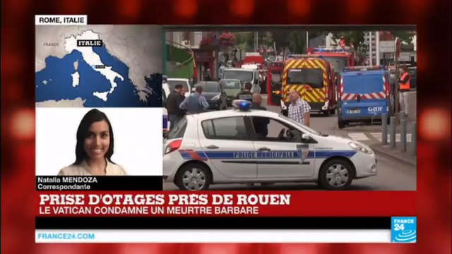 Tuerie de l'église de Saint-Étienne-du-Rouvray : Le pape François condamne ce meurtre barbare