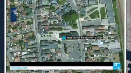 France church attack: President Hollande and interior minister Cazeneuve arrive on scene