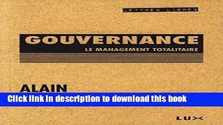 Download Â« Gouvernance Â»: Le management totalitaire  PDF Online