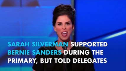 Sarah Silverman mocks 'Bernie or Bust' supporters: "you're being ridiculous"