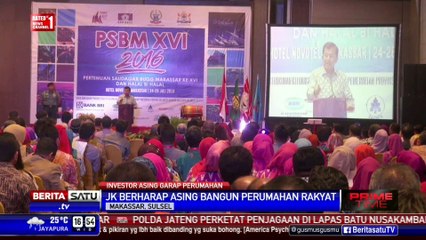 JK Ajak Pengusaha Asing Investasi Perumahan di Indonesia