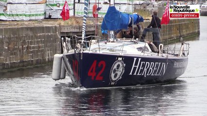 Saint-Malo : arrivée du bateau poitevin engagé dans la transat Québec - Saint-Malo