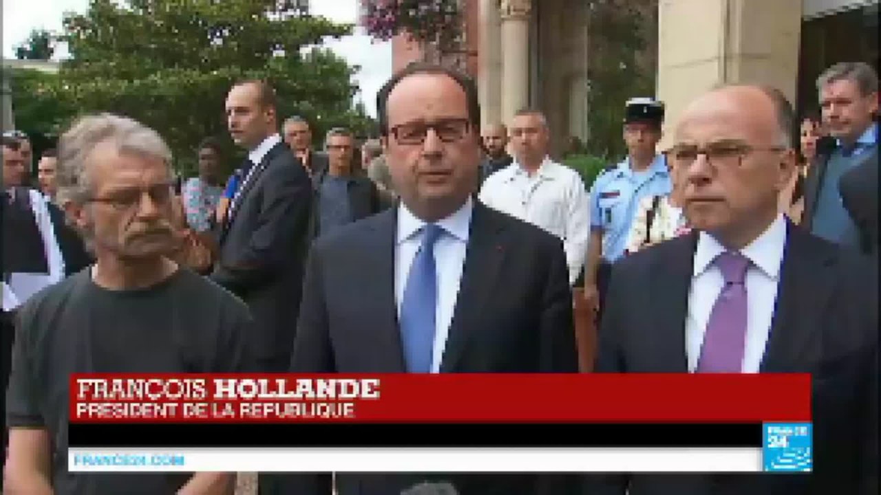 Prêtre égorgé à Saint-Étienne-du-Rouvray par "deux terroristes se réclamant de Daesh"