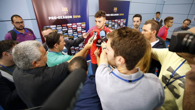 Denis Suárez y Munir valoran el inicio del stage en St.George’s Park