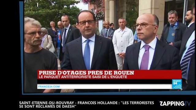 Saint-Etienne-du-Rouvray - François Hollande : Les deux terroristes se sont réclamés de Daesh
