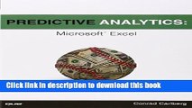 Download Predictive Analytics: Microsoft Excel PDF Free