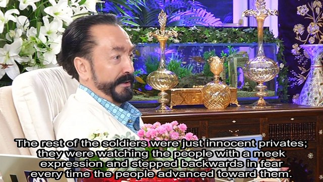 The military never treat their fellow citizens atrociously. The spies who are so hateful as to run over people with tank should be identified.