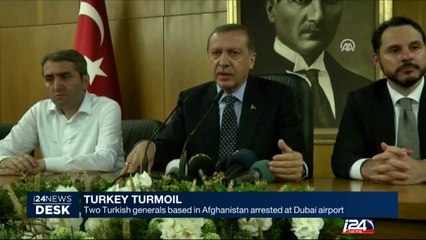 Two Turkish generals based in Afghanistan arrested at Dubai airport