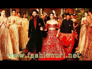 Fawad Khan and Deepika Padukone on the ramp at India Couture Week