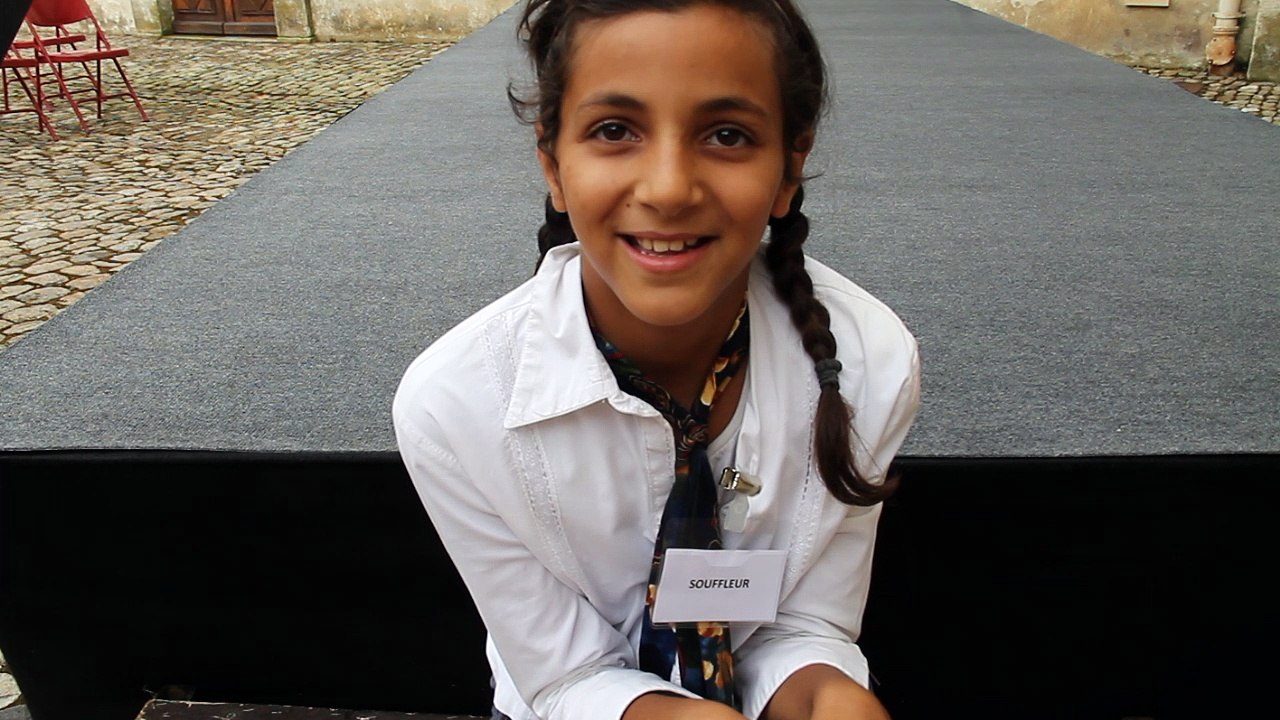 Interview lors de la visite guidée du château d'Espeyran par les enfants de Saint Gîlles ( 3 ) - 22 juillet