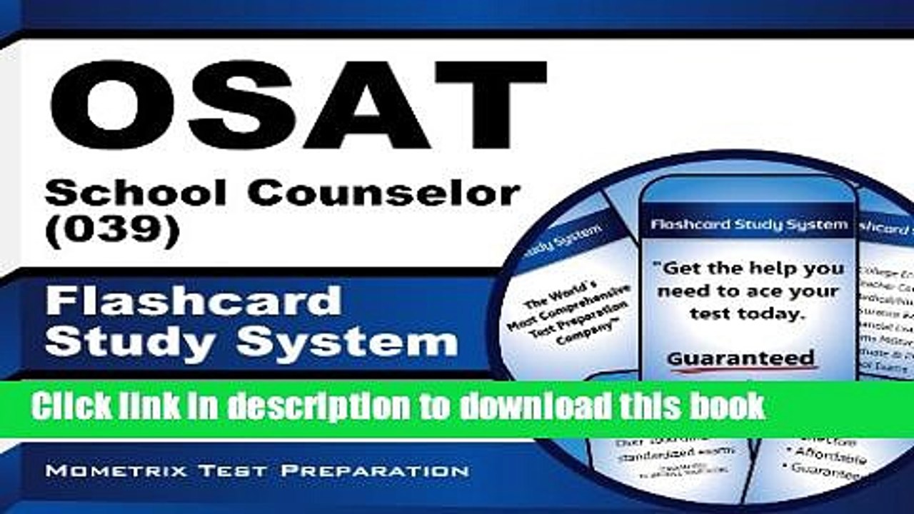 Read OSAT School Counselor (039) Flashcard Study System: CEOE Test Practice Questions   Exam