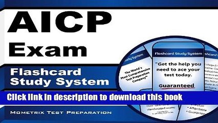 Download AICP Exam Flashcard Study System: AICP Test Practice Questions   Review for the American